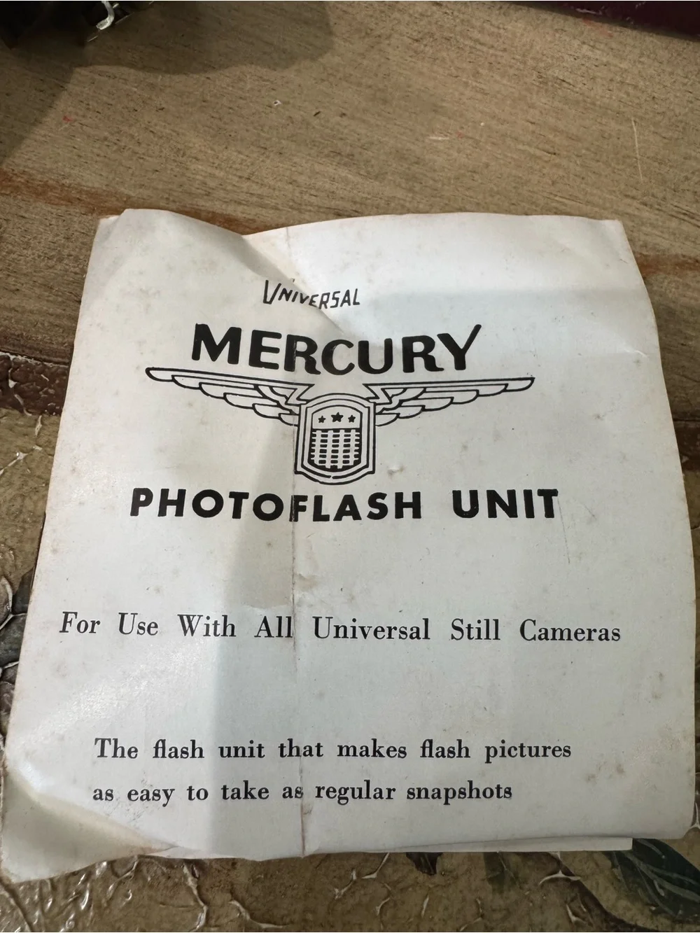 Vintage Mercury Photo Flash Unit - Universal Camera Corp